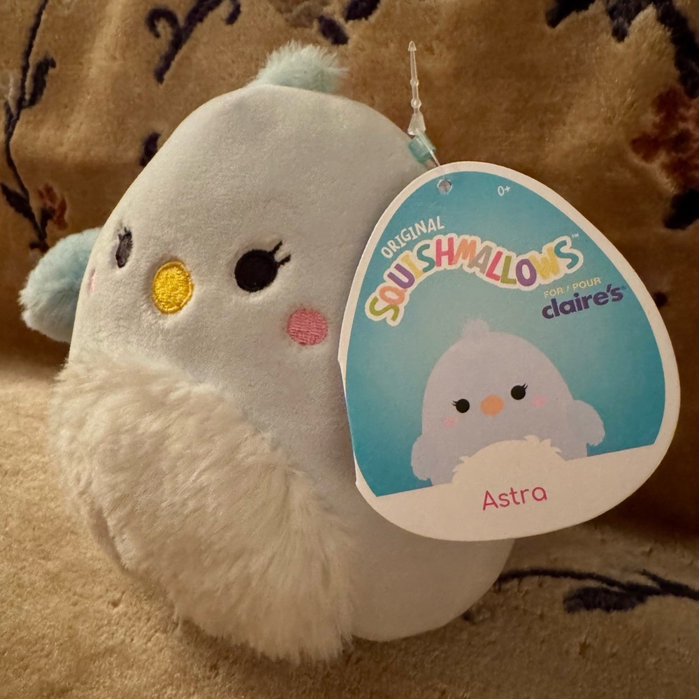 Squishmallow Claire's Astra Lavender Bird 5’’